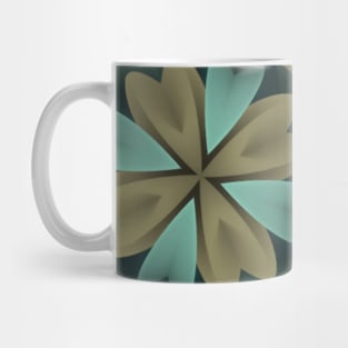 Blue floral pattern design Mug